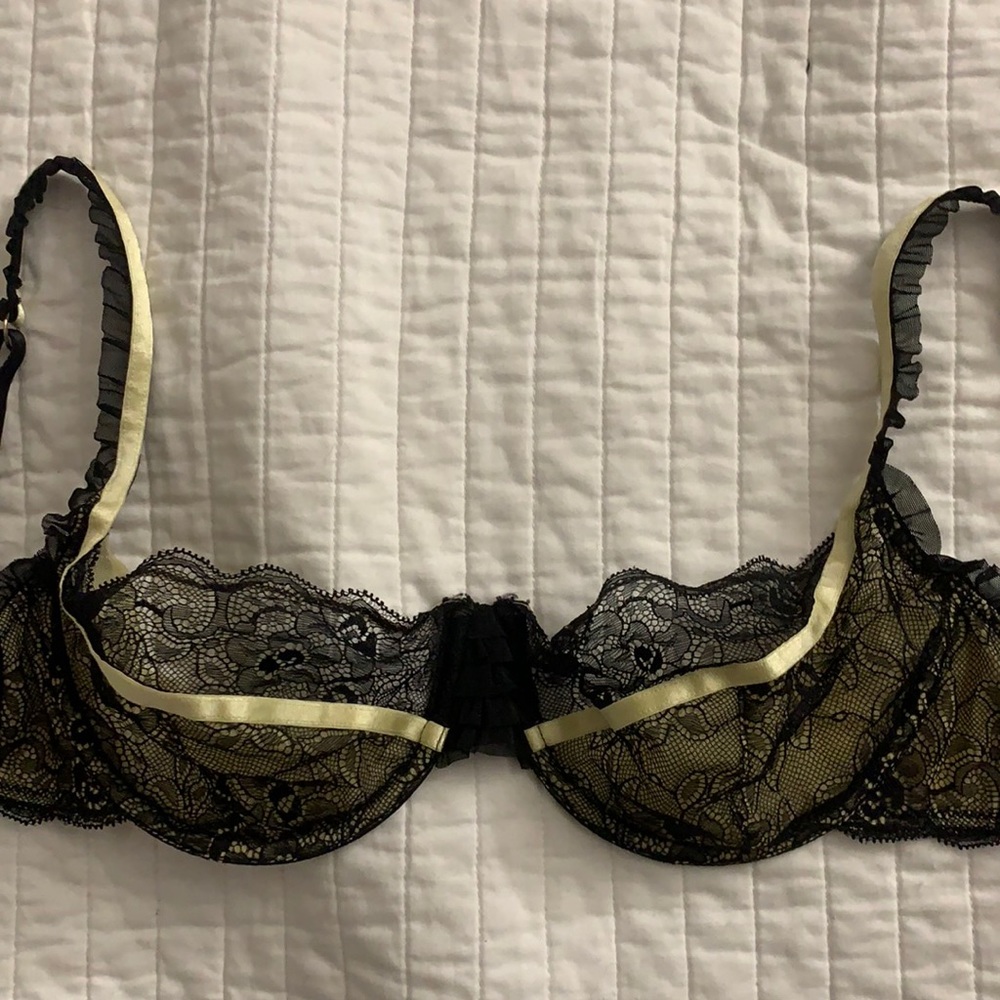 Black and yellow lingerie